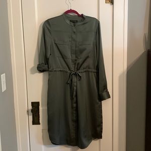 Banana republic button front shirt dress